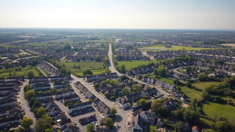 vue a rienne des quartiers r sidentiels de conflan