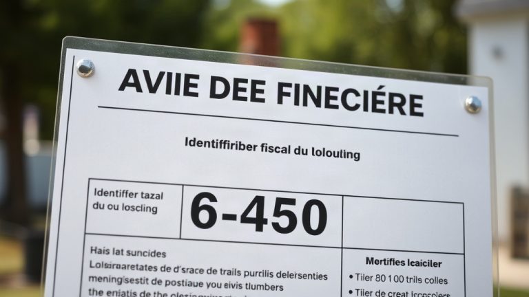 avis de taxe fonci re avec identifiant fiscal du l