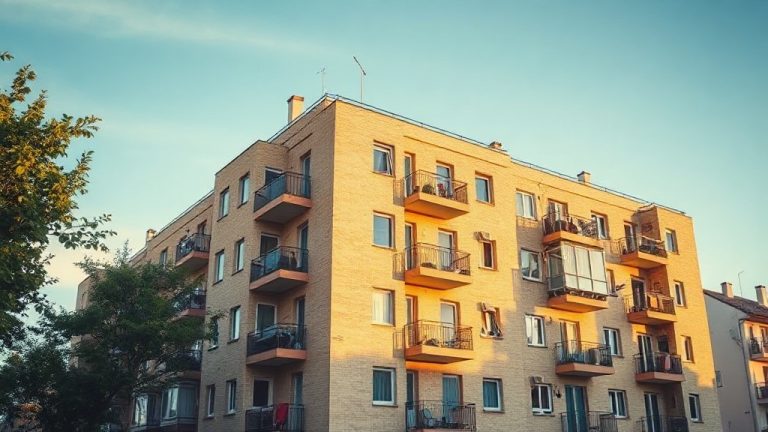 facade d un immeuble residentiel de logements soci
