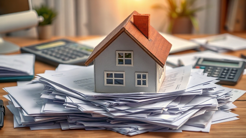 trousseau de cles de maison pose sur une pile de d