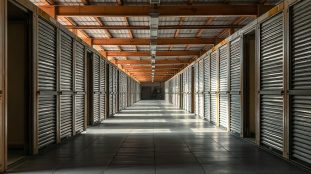 all es de boxes dans un centre de garde meubles en