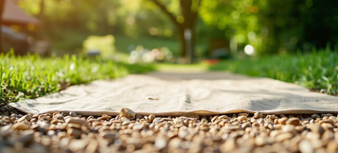 gravier sur géotextile: guide pour allées propres et stables