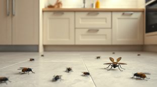 piege a insectes en carton pose au sol contre une