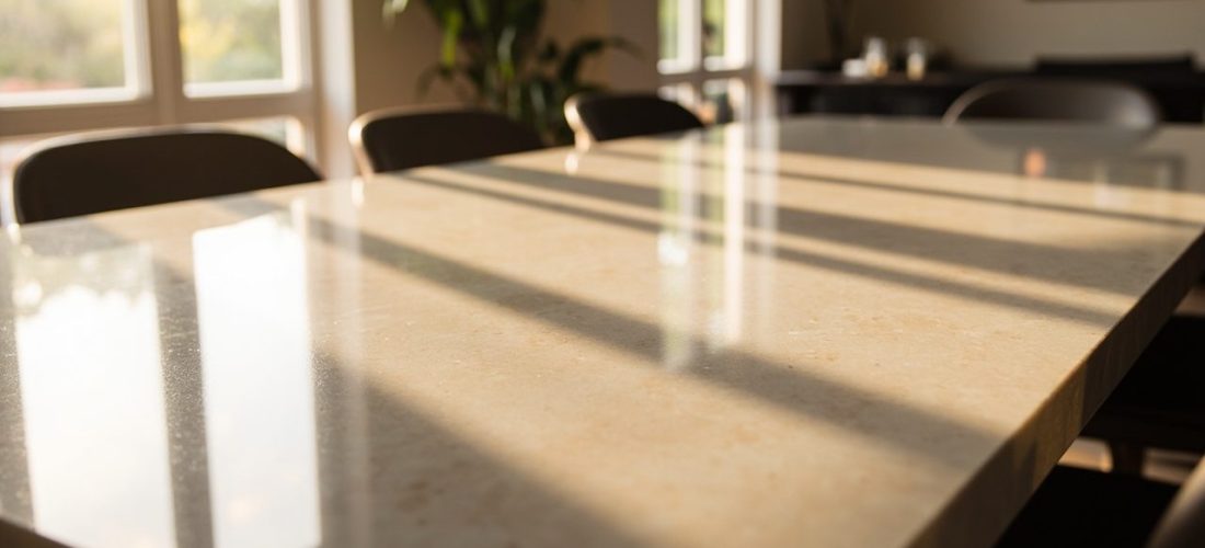 table en céramique élégante et ultra résistante au quotidien