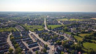 vue a rienne des quartiers r sidentiels de conflan